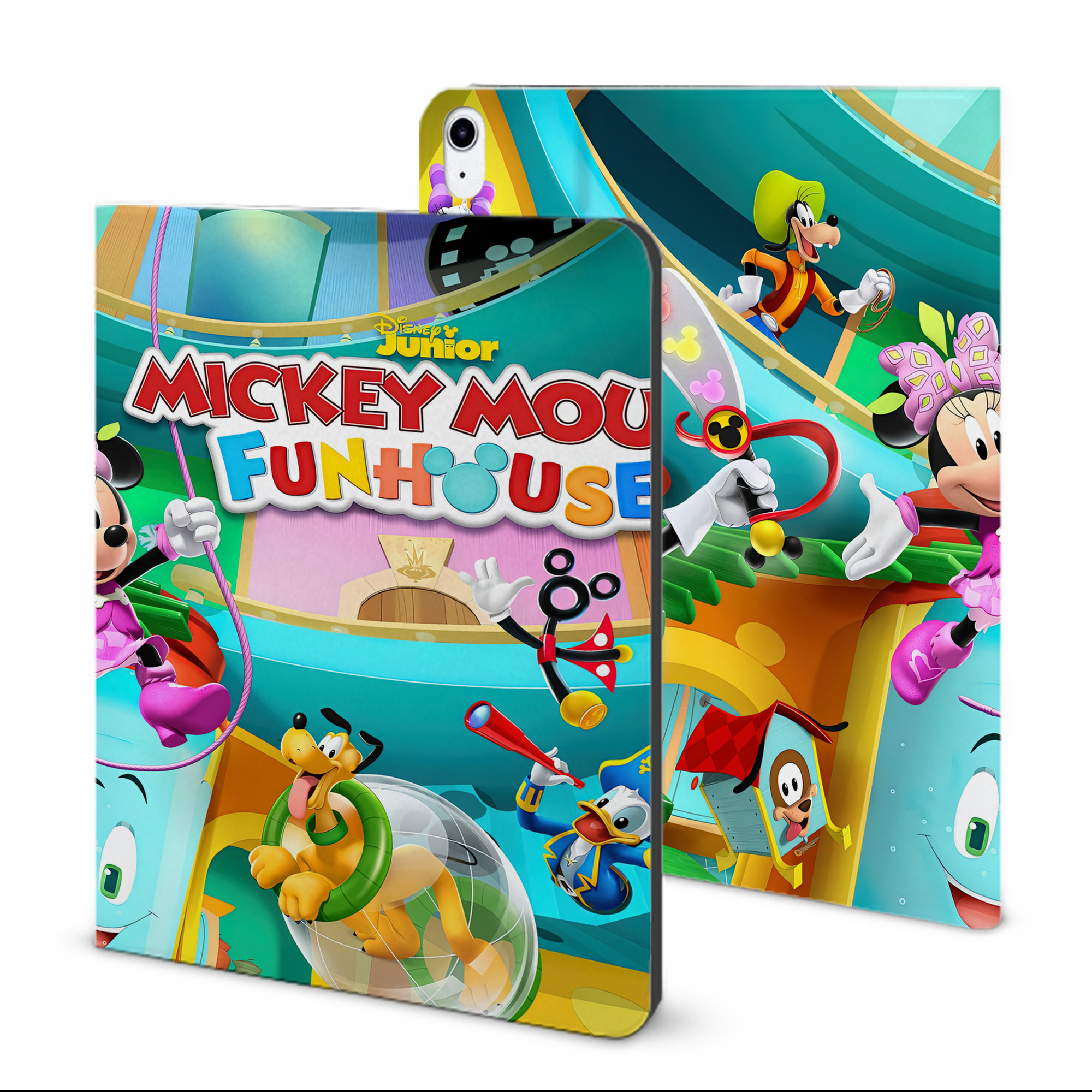 （画像用） ミッキーマウス Mickey Mouse IPad ケース ブック型 PUレザー TPU 耐衝撃 軽量 薄型 ペン収納なし 全面保護 IPad 各モデル対応